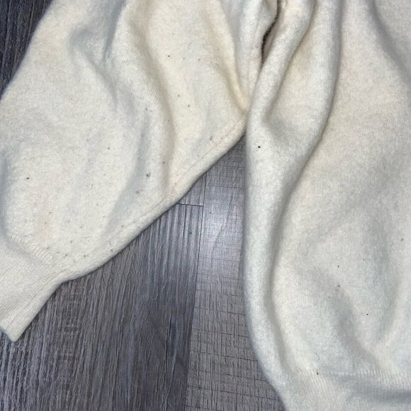 Italian Merino Wool Sweater Women’s Small Karaka Ivory Butter Soft - Picture 10 of 11